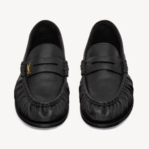 Saint Laurent YSL Le Loafer Supple in Shiny Leather Moccasin